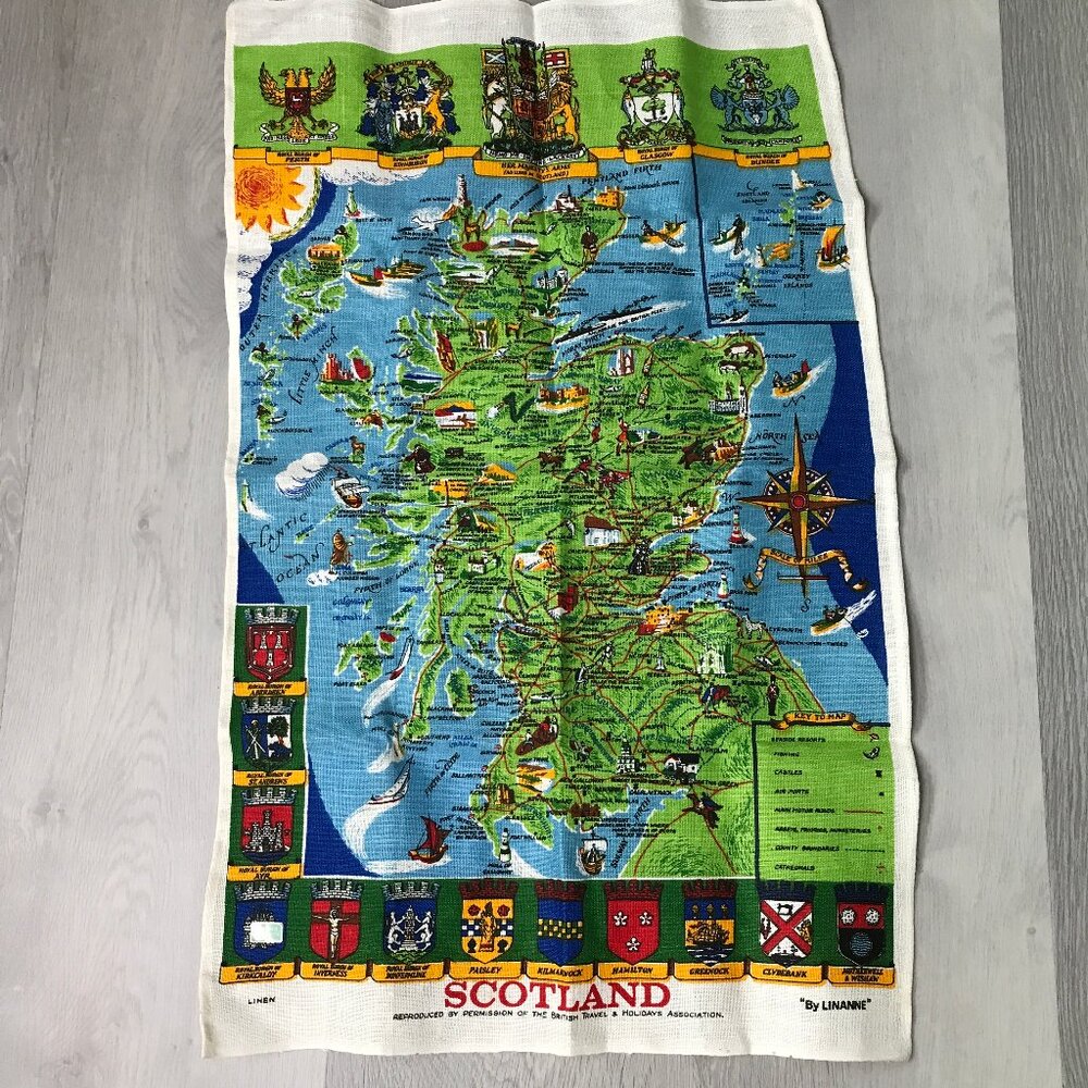 MADE BY LILIANNA SCOTLAND 100% LINEN TEA TOWEL